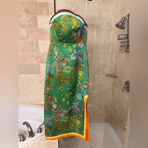 Alemais Fiesta Strapless Midi Dress